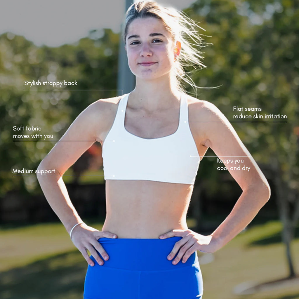 girls white crop top