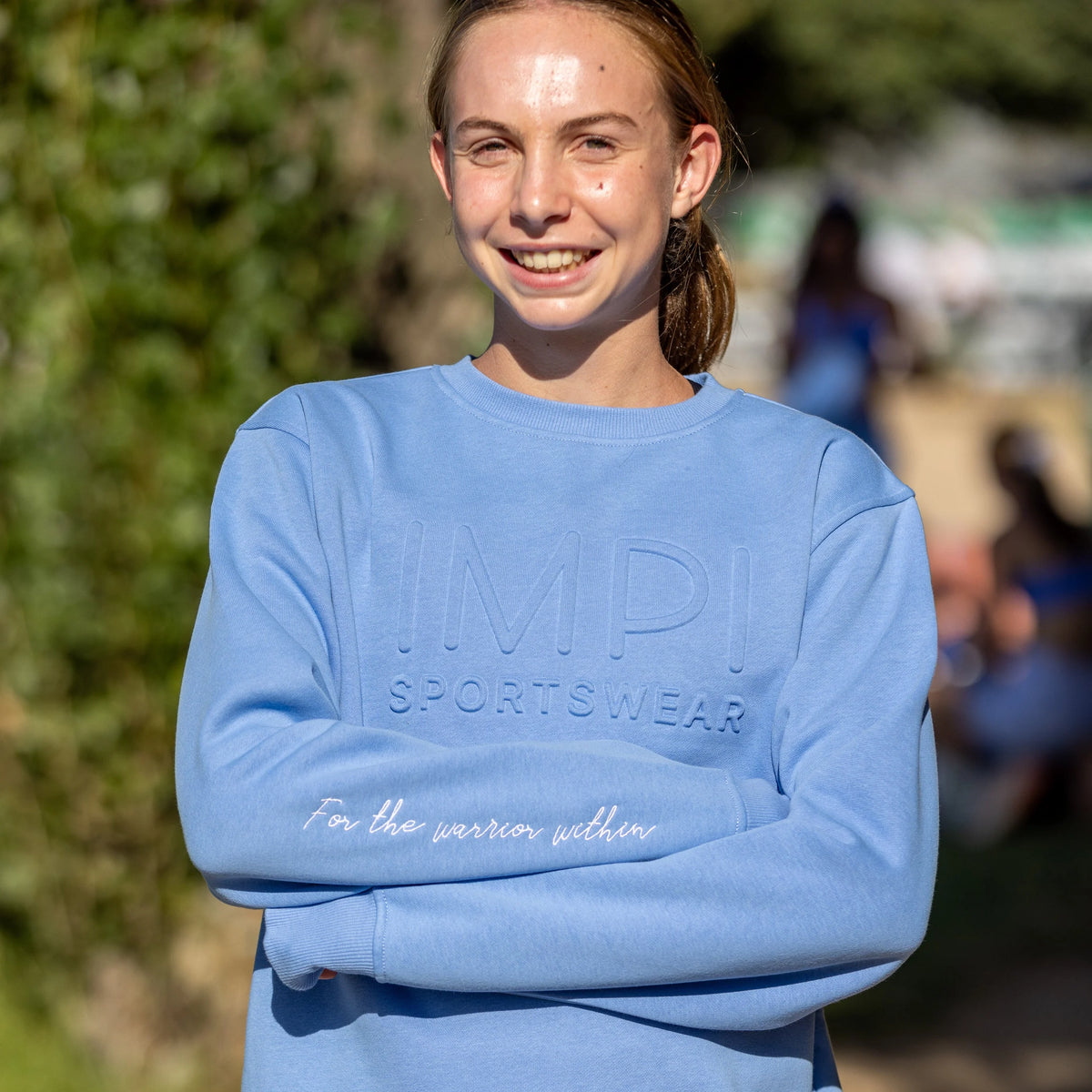 IMPI Embossed CrewFleece - Cornflower