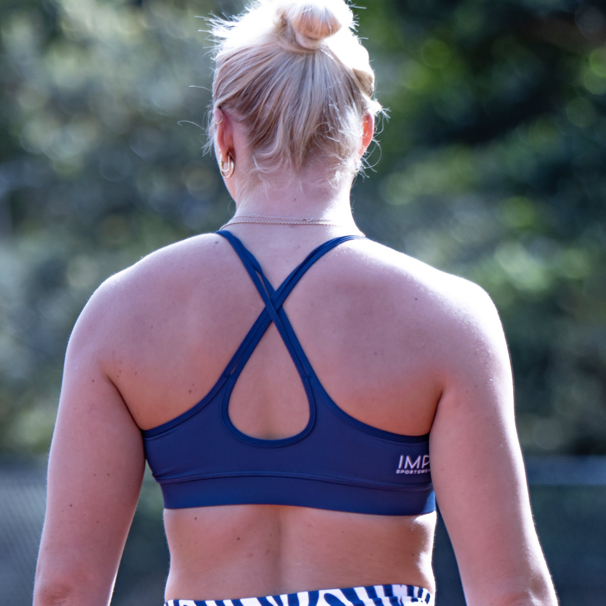 IMPI Running Loop Bra Top - Navy