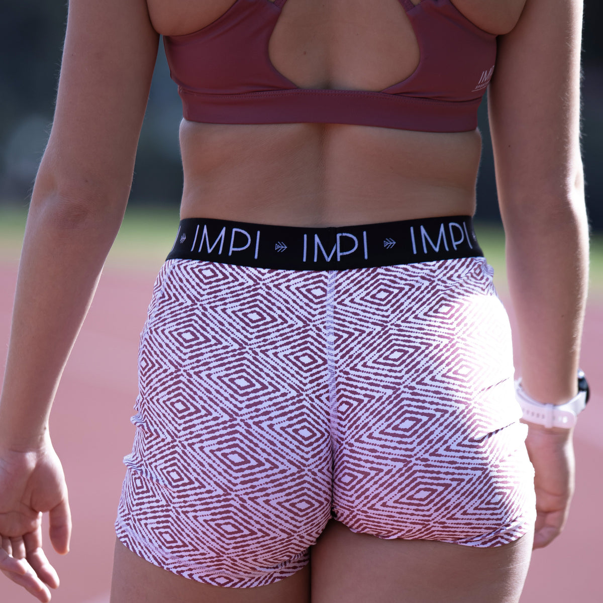 IMPI Elastic Running Shorts - Red Sands