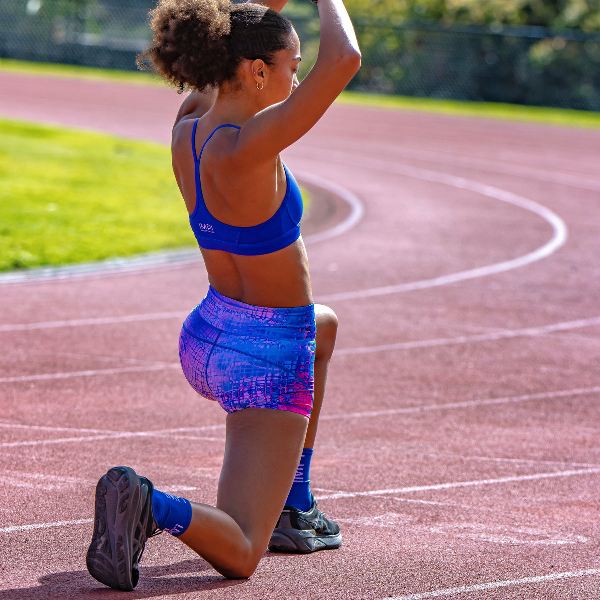 IMPI High Waist Running Short - Montana Skies