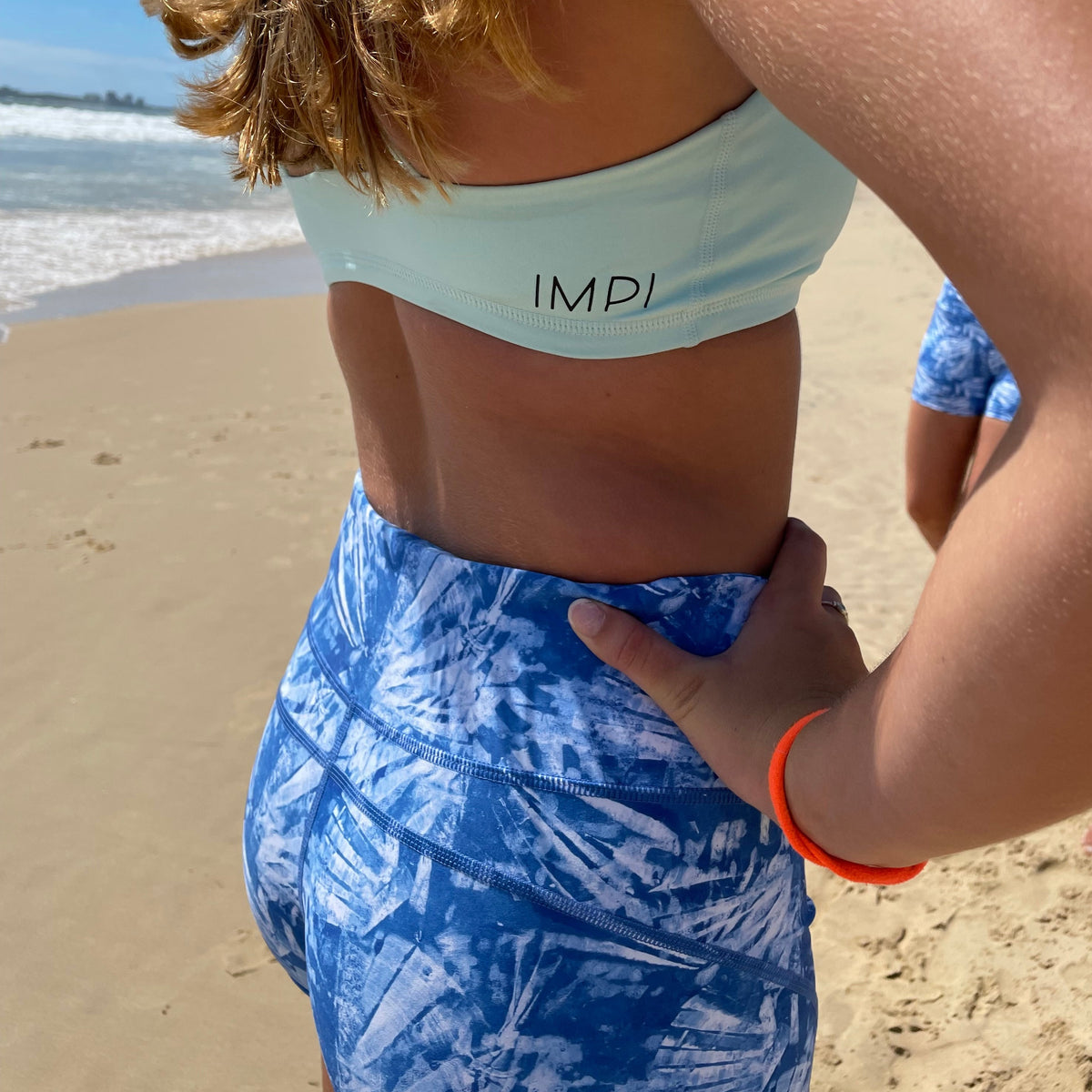IMPI High Waist Running Short - Paint Me Blue