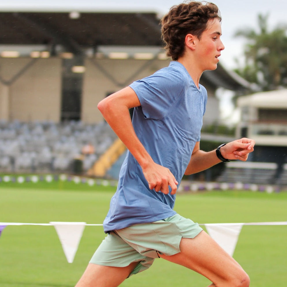 IMPI Boys Running Shorts - Moss Green