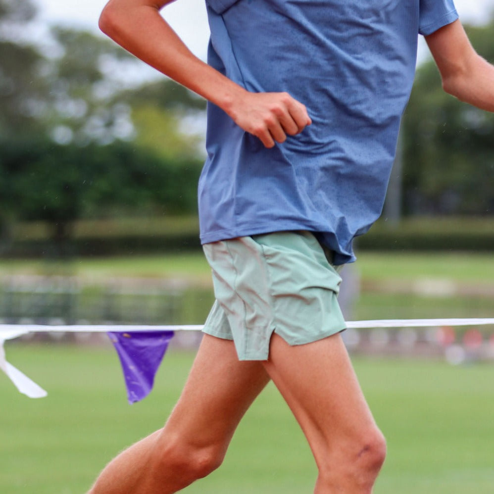 IMPI Boys Running Shorts - Moss Green