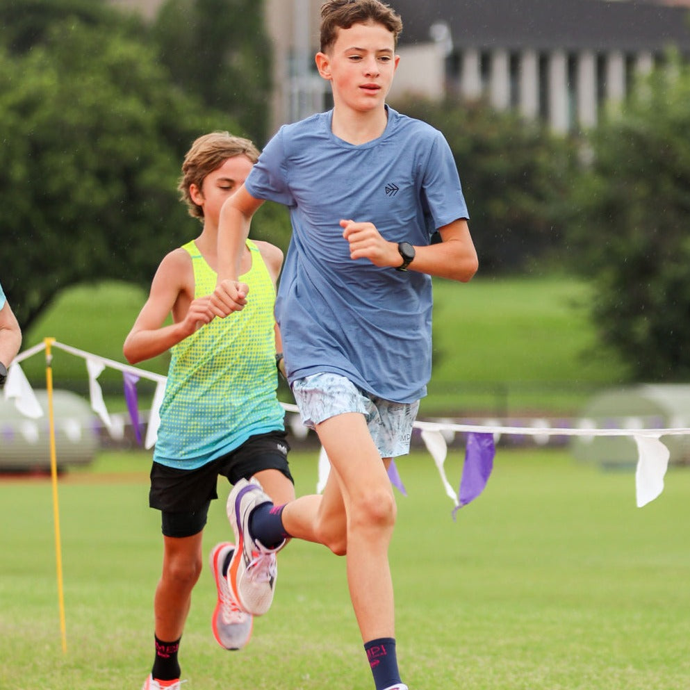 IMPI Boys Running Tee - Diesel Blue