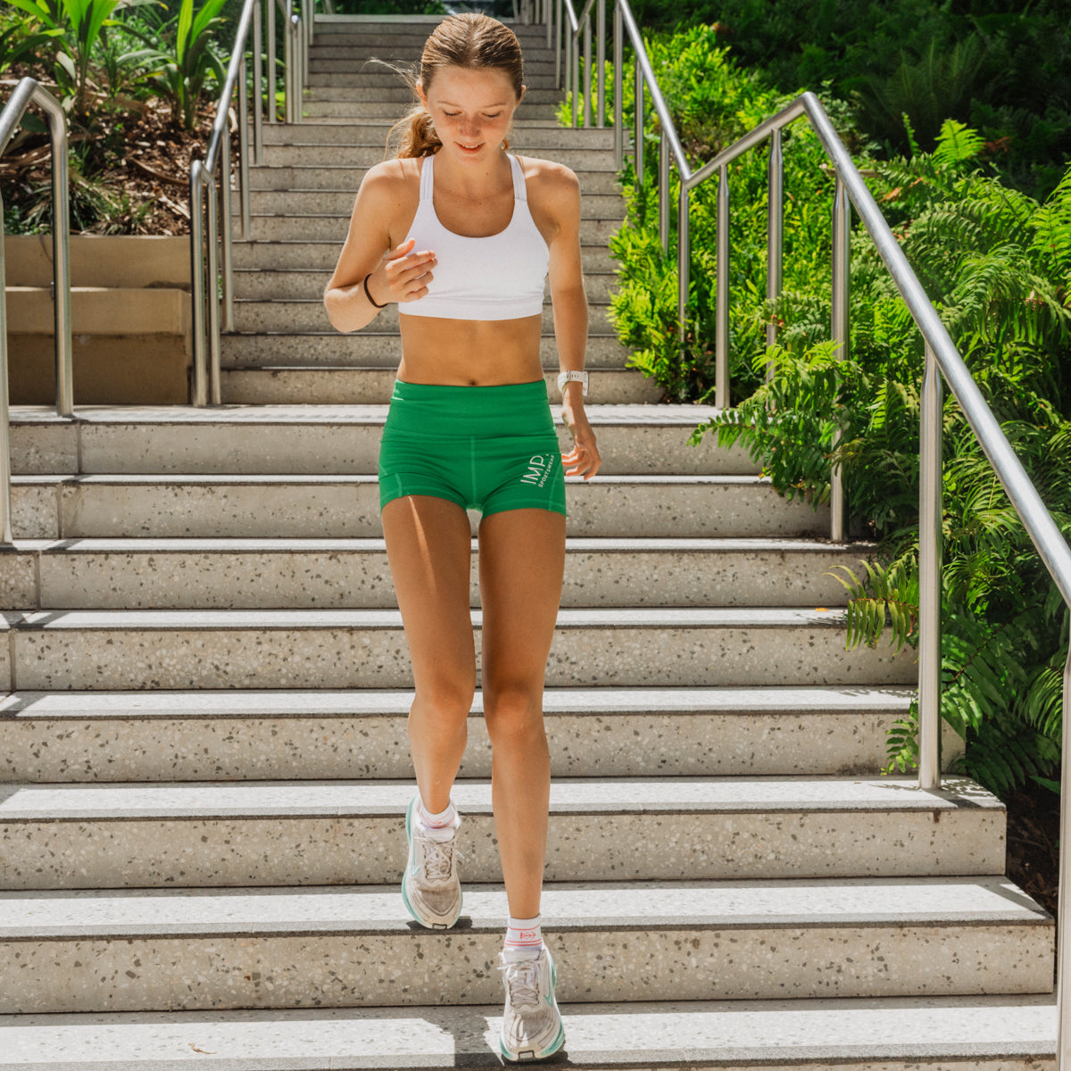 green bike shorts