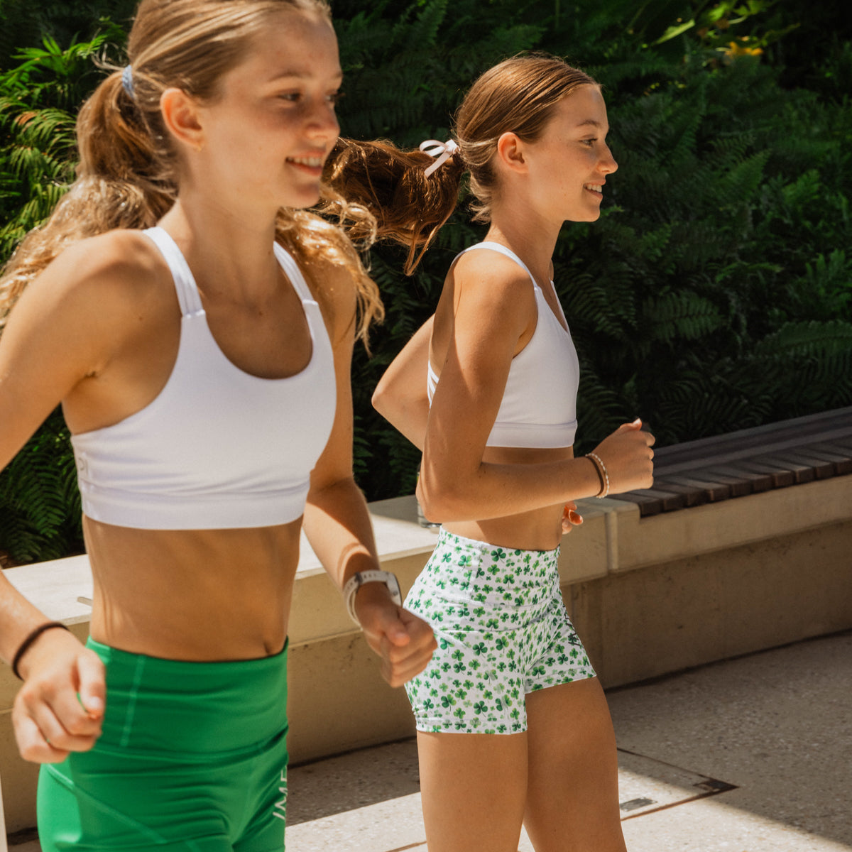 green bike shorts