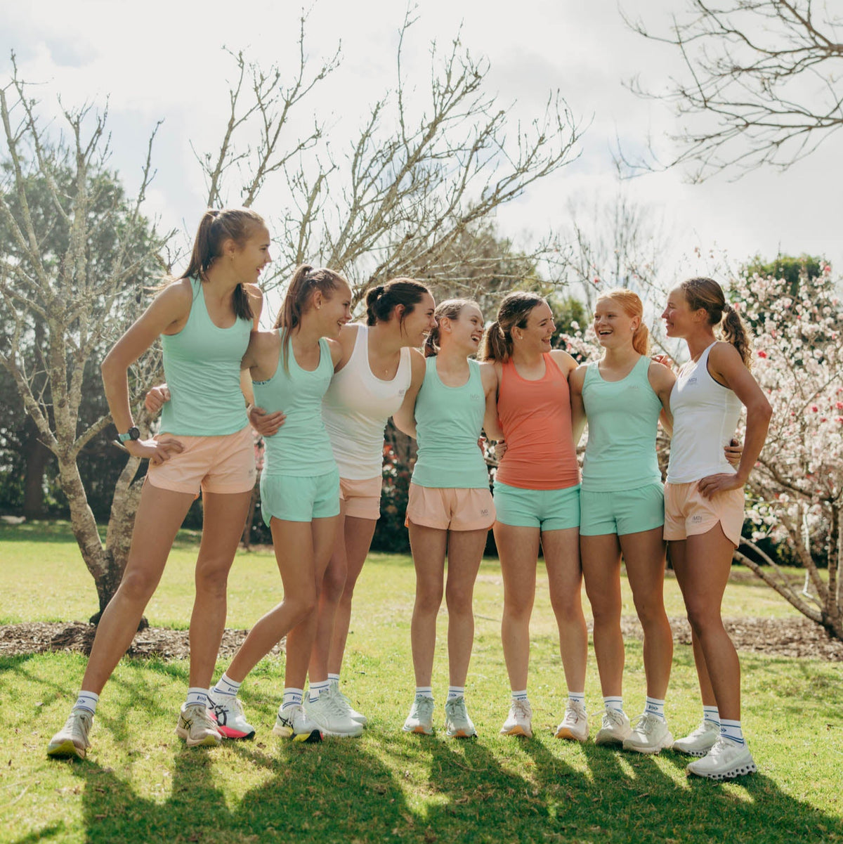 mint running shorts