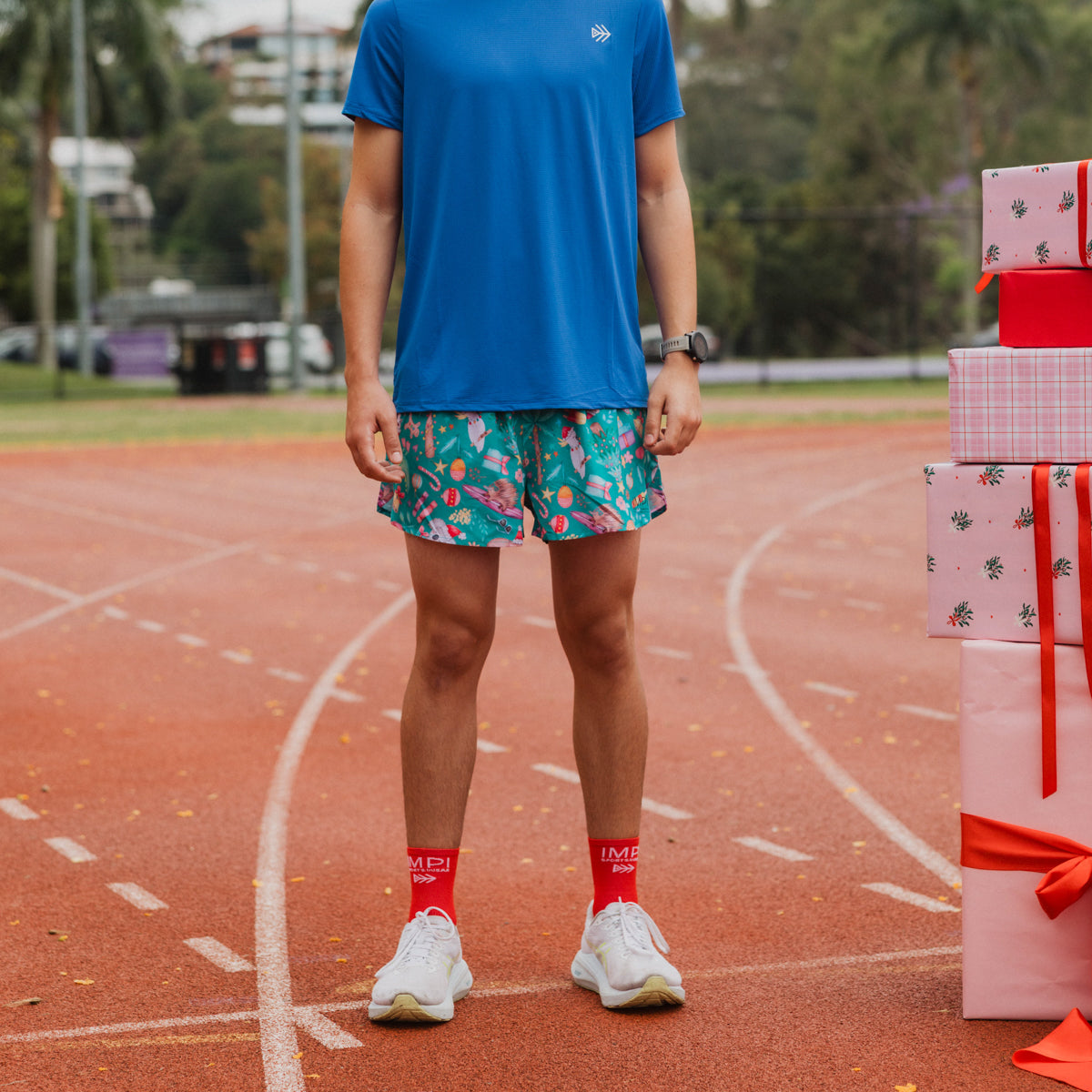 boys christmas running shorts