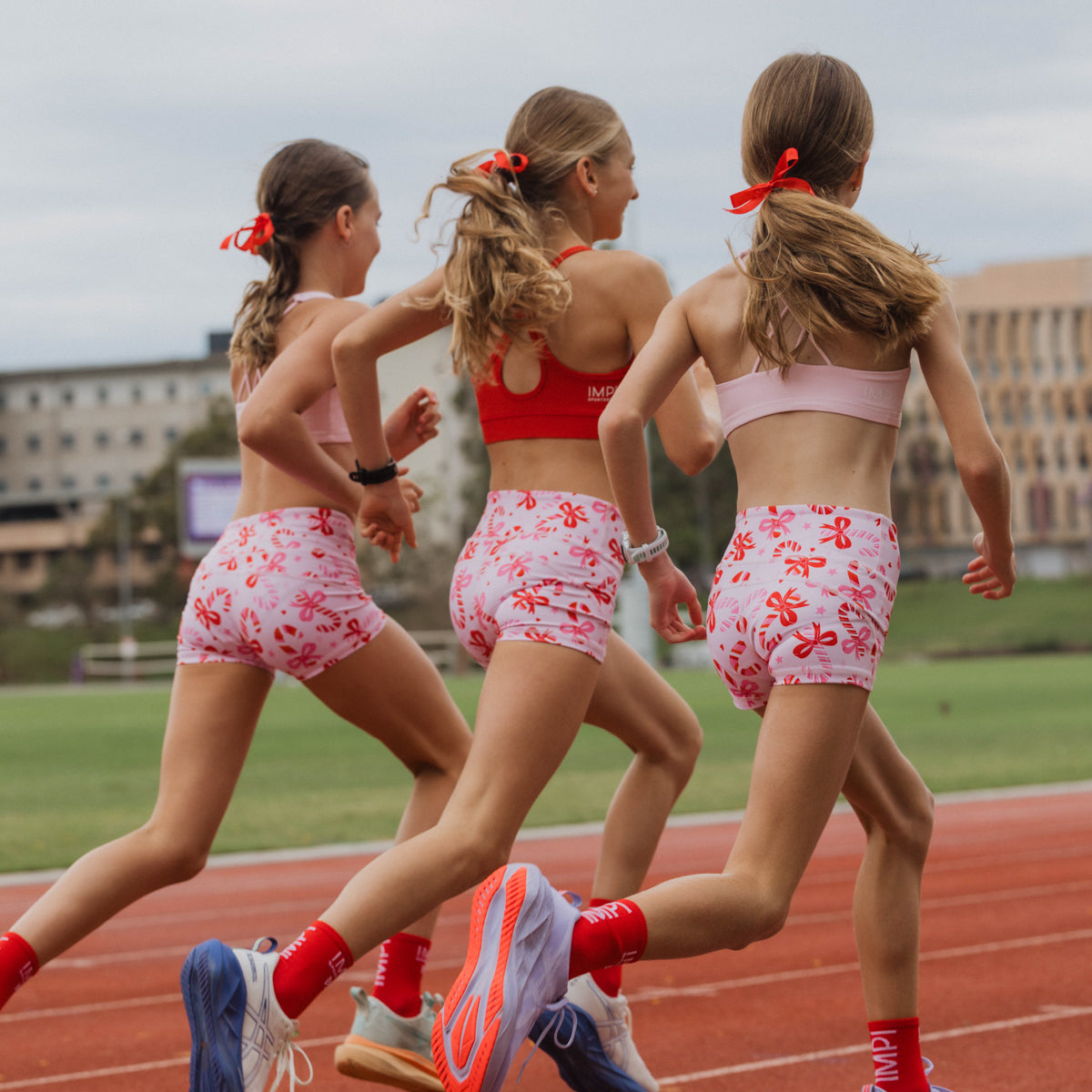 girls pink bike shorts