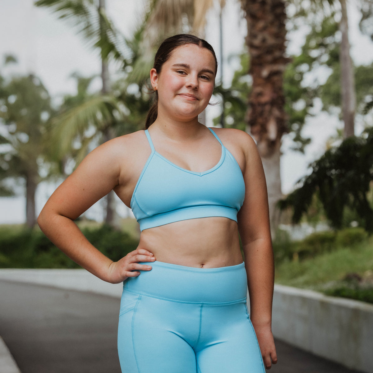 Blue Bike shorts Longer length