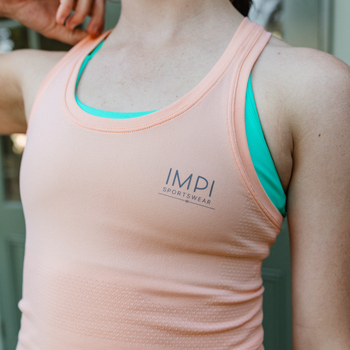 IMPI Seamless Running Singlet - Peach Fizz