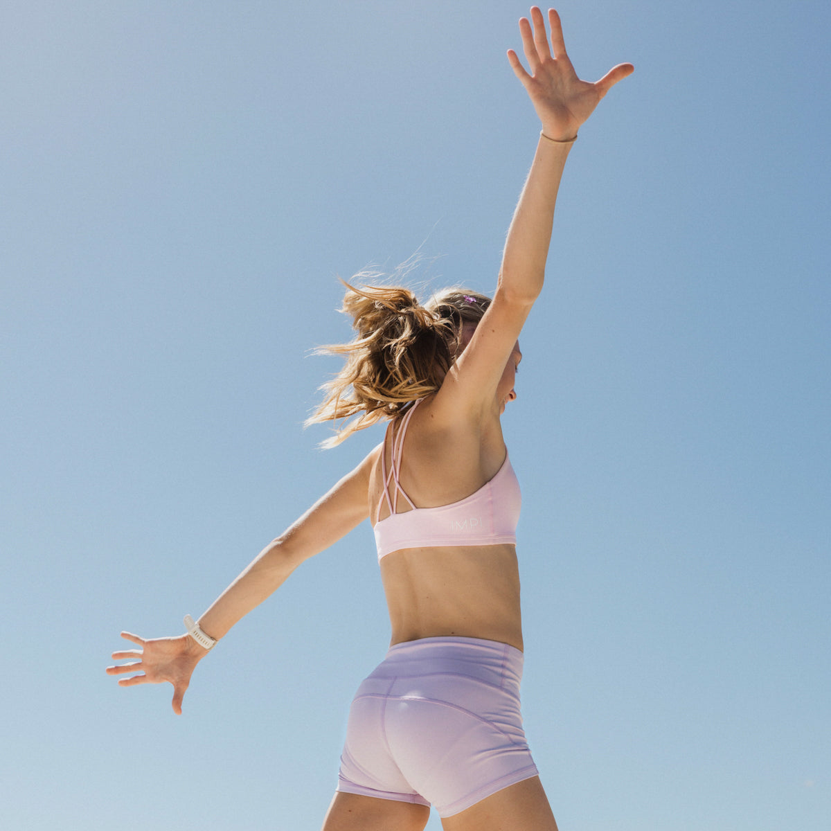 girls purple bike shorts