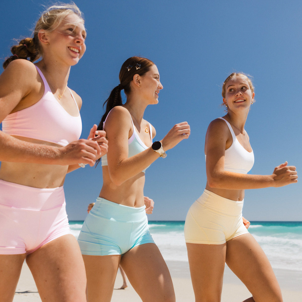 girls yellow bike shorts