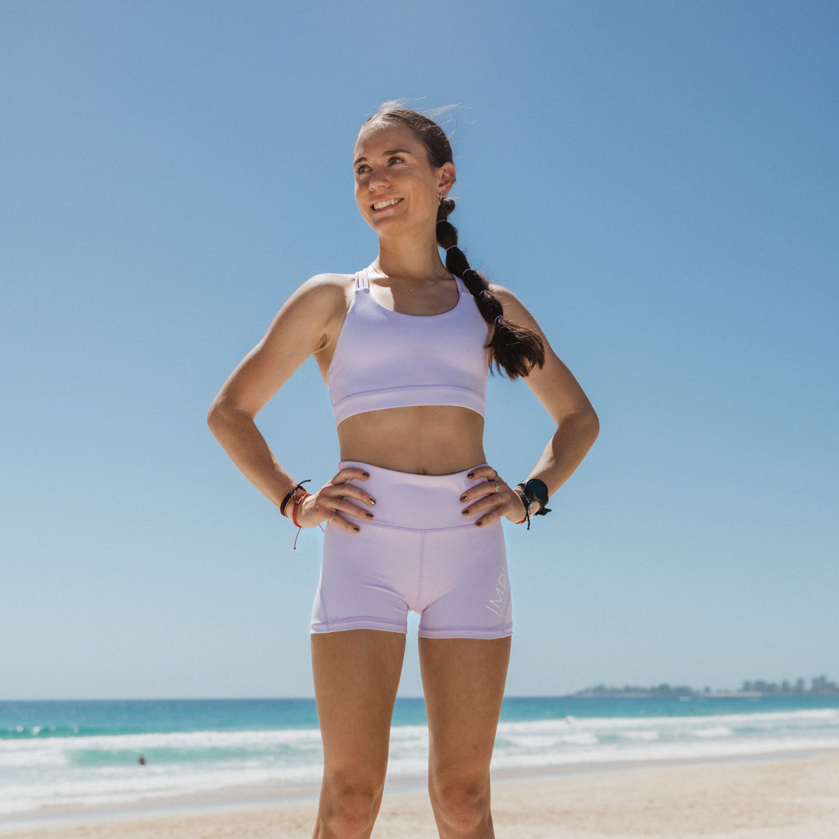 IMPI Running 6 Strap Bra Top - Lilac Sorbet