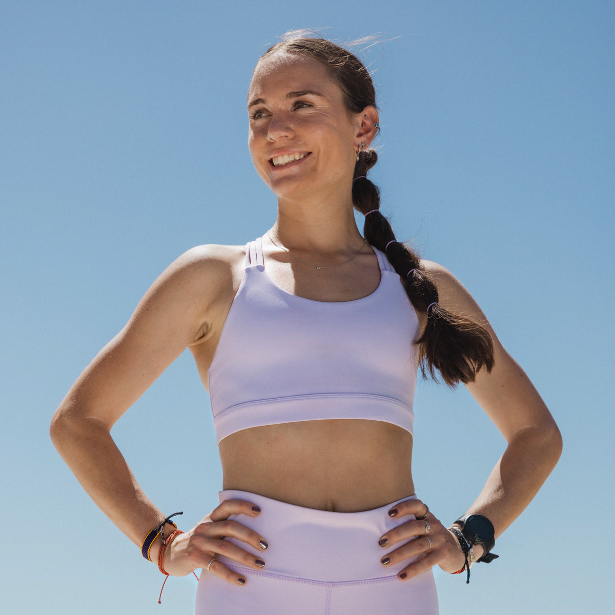 IMPI Running 6 Strap Bra Top - Lilac Sorbet