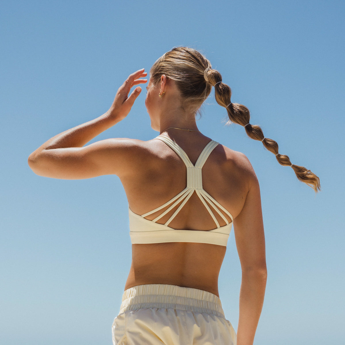 IMPI Running 6 Strap Bra Top - Yellow Sorbet