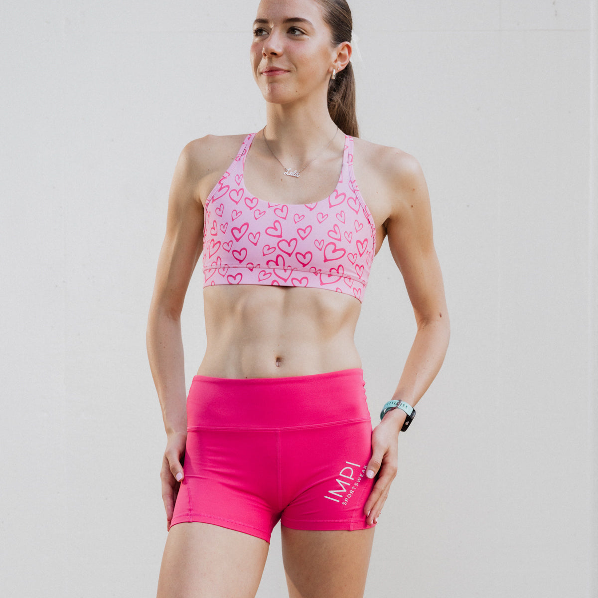 girls pink bike shorts