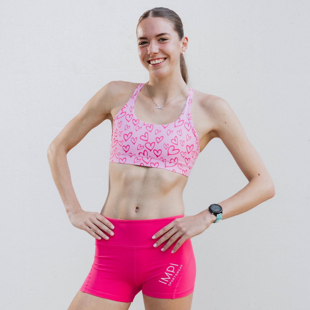 girls pink bike shorts