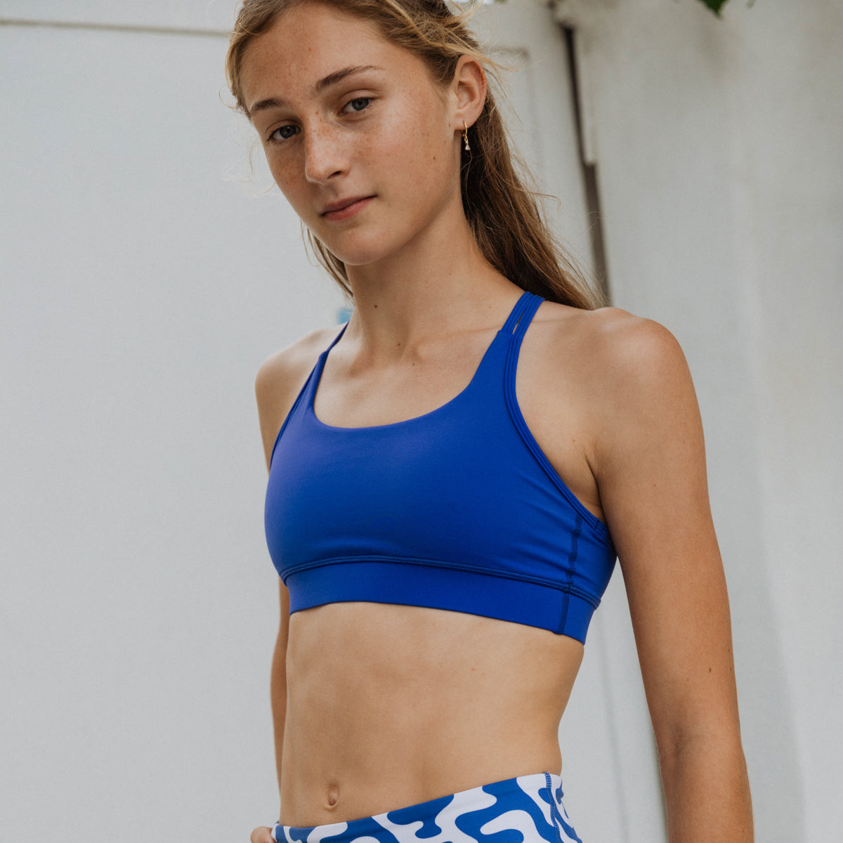 IMPI Running Loop Bra Top- Dallas Blue