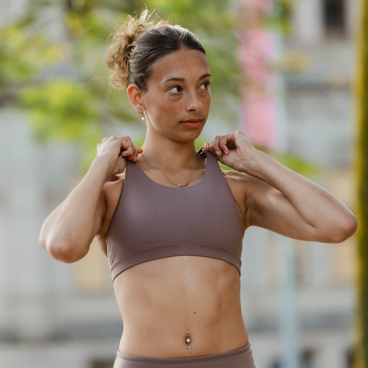 girls choc running crop
