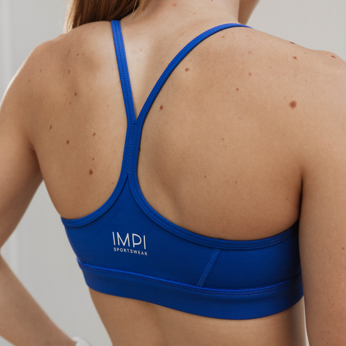 girls blue sports bra