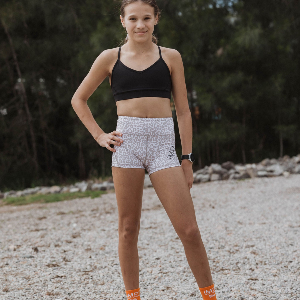 teen sports bra black