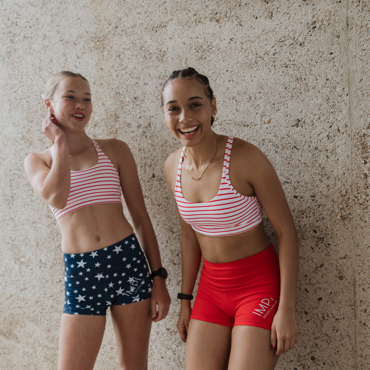 red stripe running crop