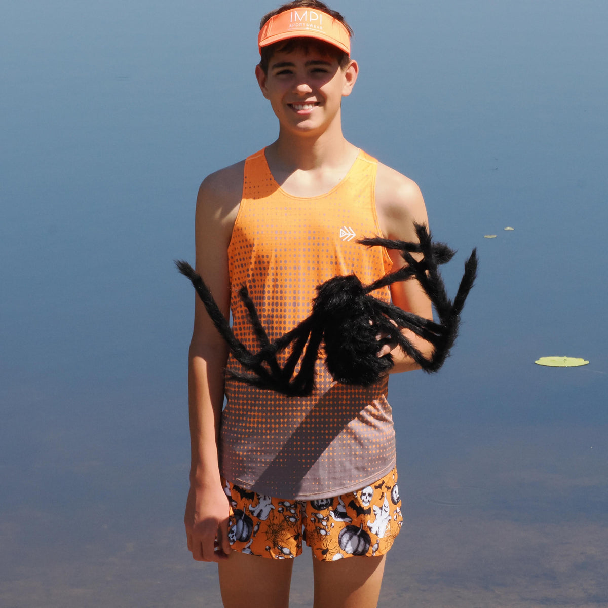 IMPI Boys Split Running Short - Pumpkins