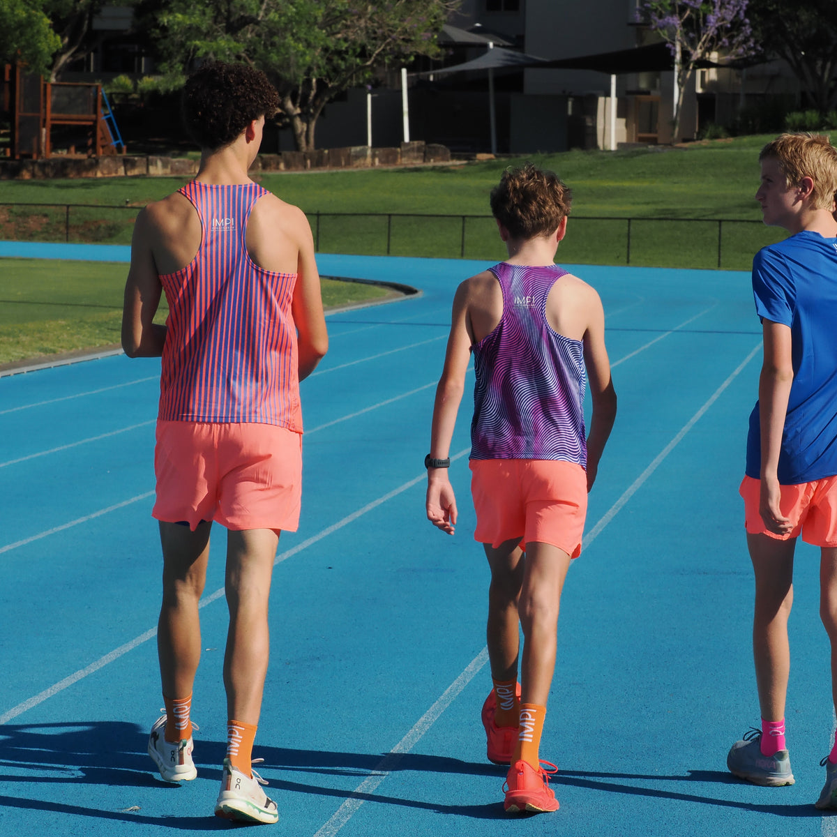 boys running singlet