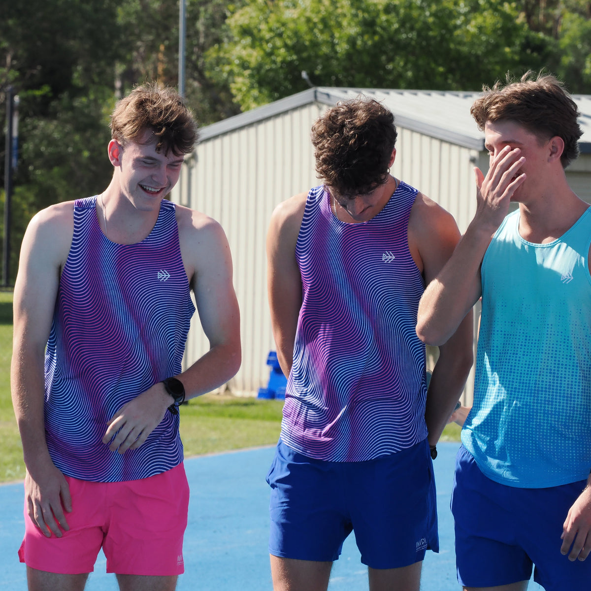 boys blue running shorts