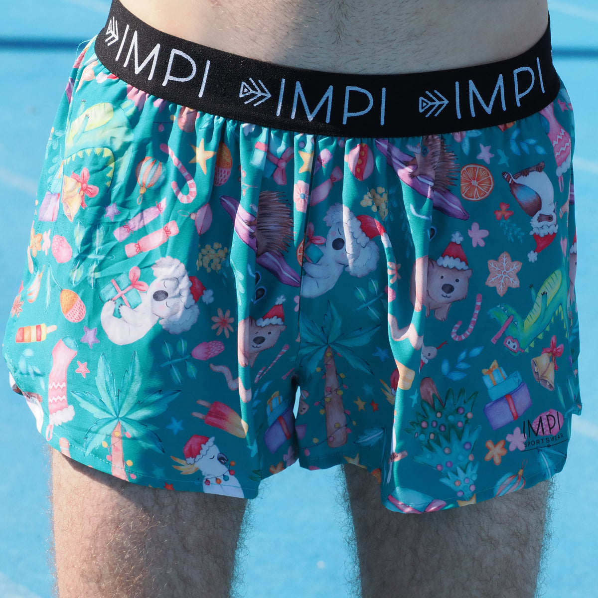 boys christmas running shorts