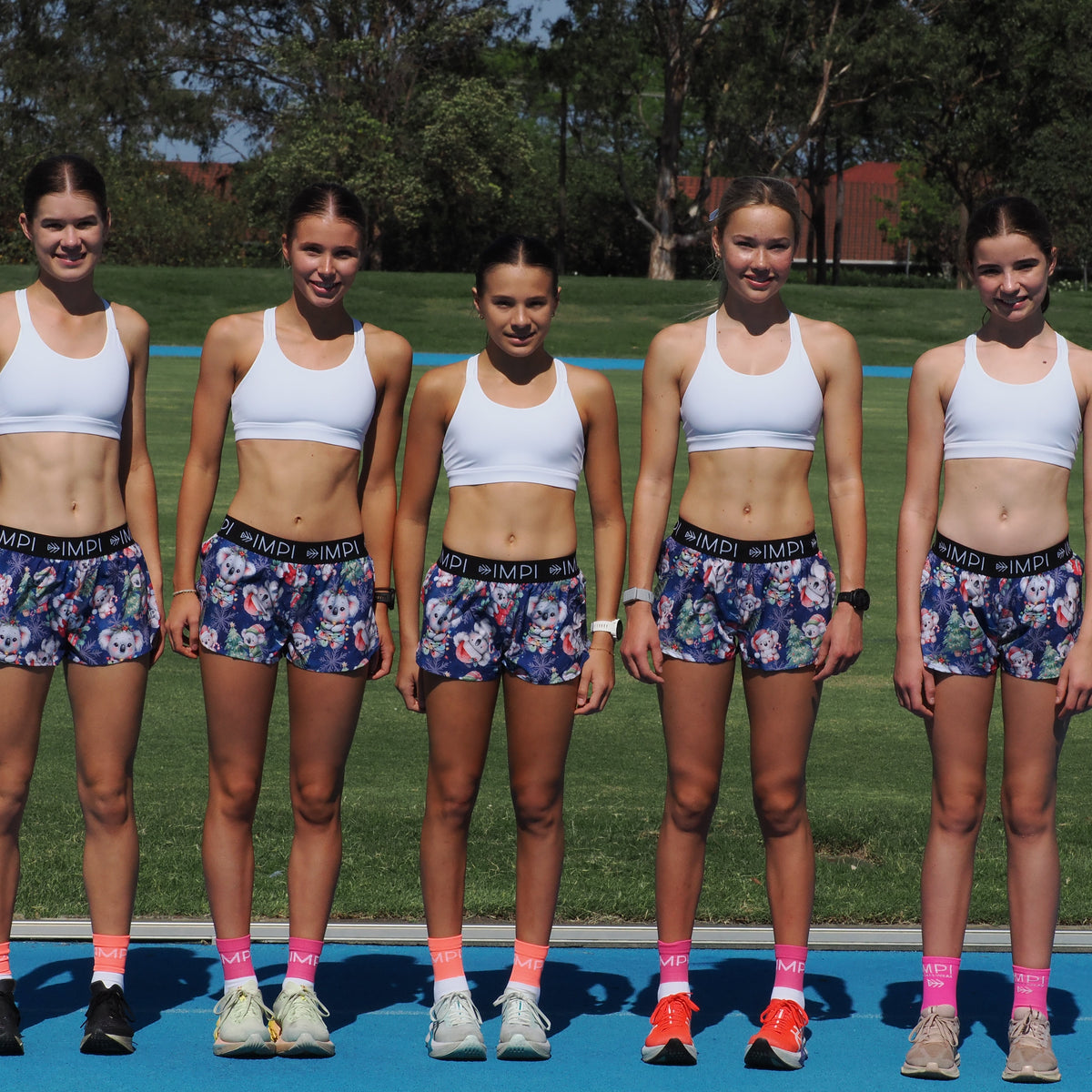 girls white sports bra