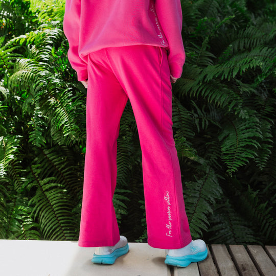 Track pants in Barbie Pink